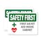 Signmission First Aid Kit AED Inside Cabinet With Symbol, 10 in W x Rectangle, Plastic OS-2PACK-SF-P-710-L-10622 - alternate 1